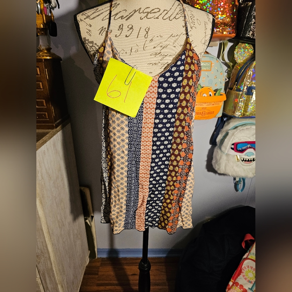 How. Very. Loved Blouse Tank Juniors Size Large Boho-inspired Peasant Hippie